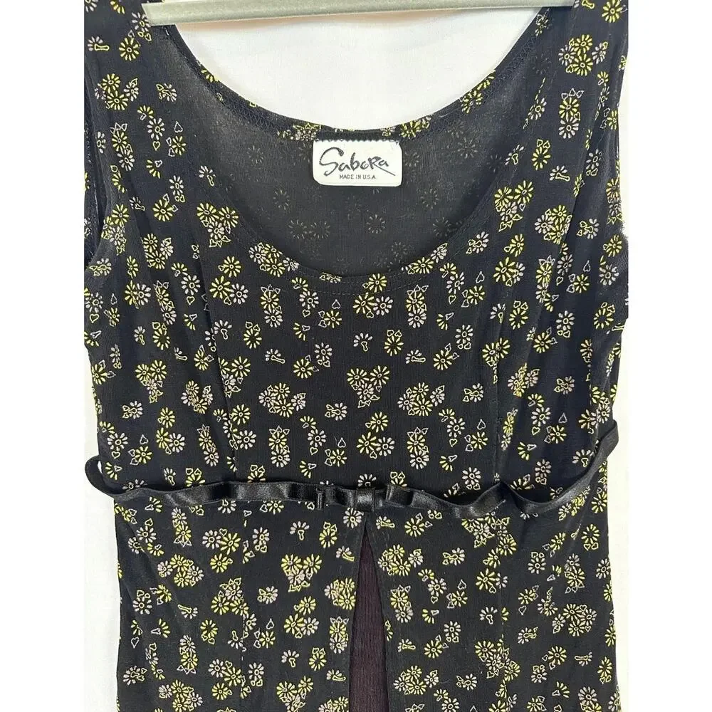 Vintage Floral Mini Dress - Picture 4 of 4